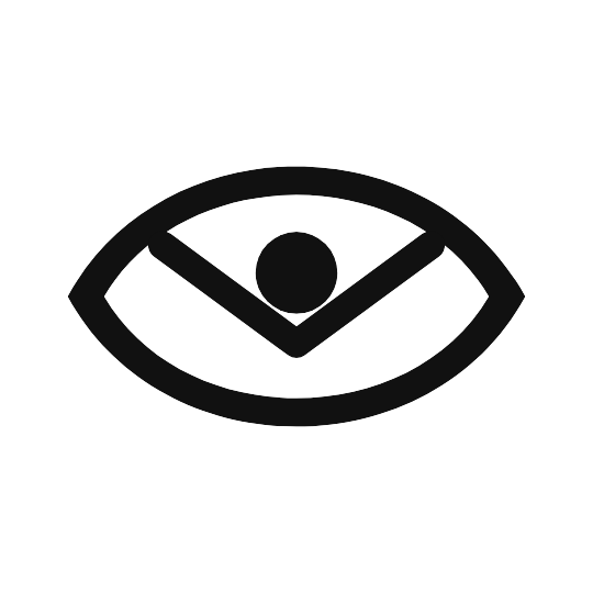 A black eye on a light background — the Eyesent logo